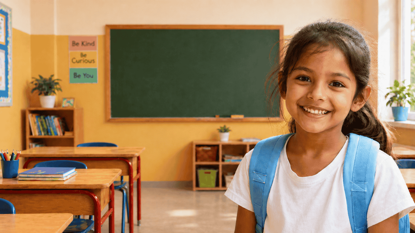 EduRise – young woman in professional setting representing education and leadership